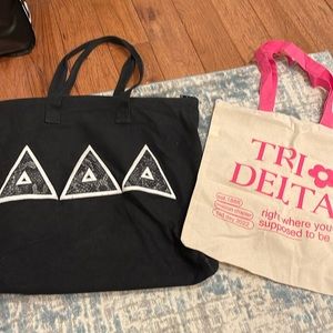 Tri Delta Totes